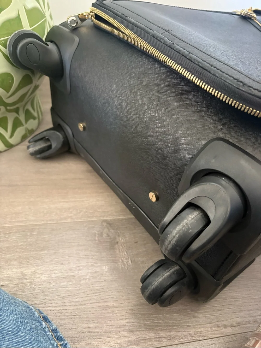Henri Bendel  Black Rolling Carry-On - Sleek Men's Travel Bag